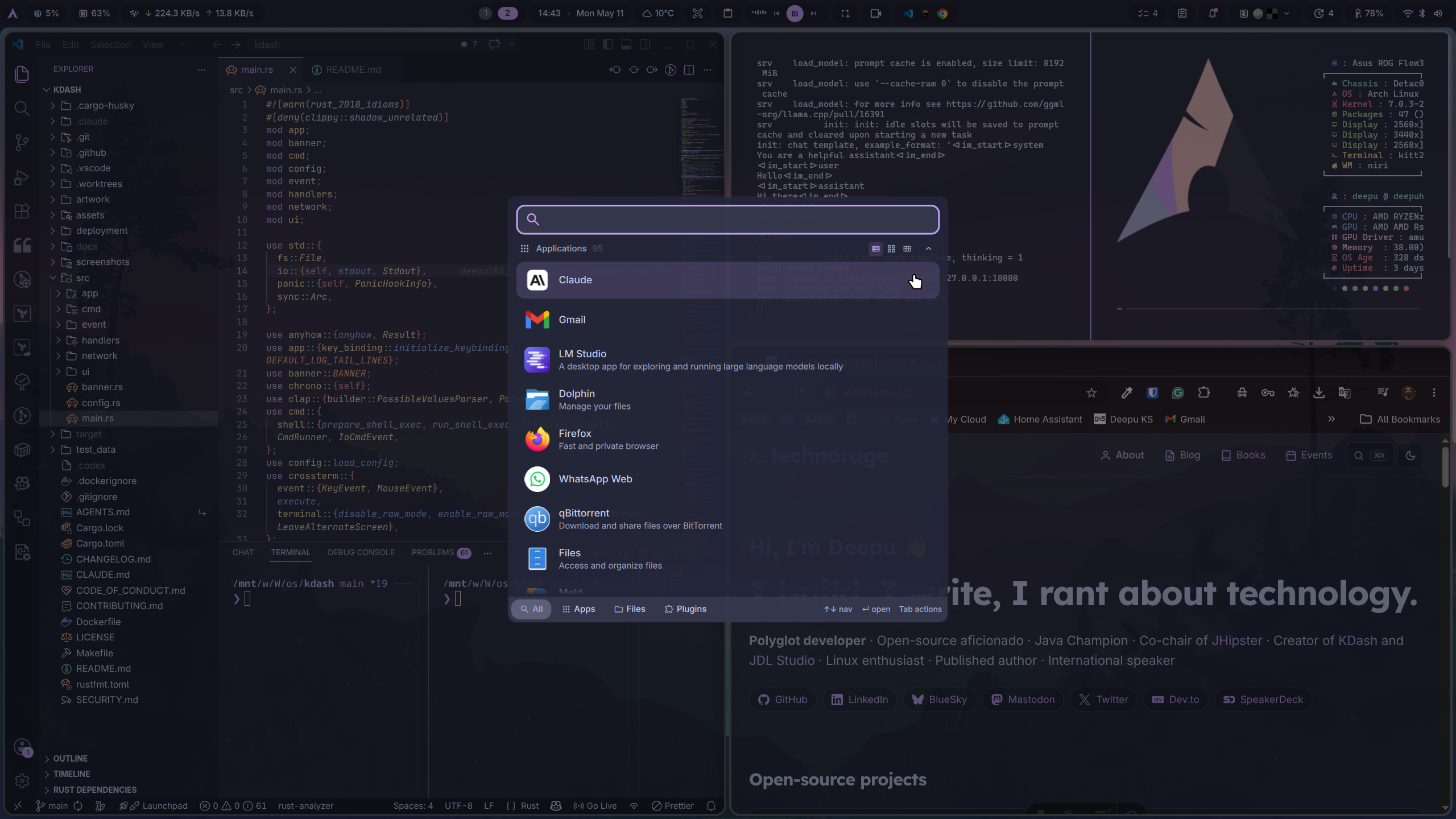 My development tools